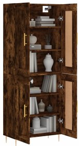 vidaXL Ντουλάπι Καπνιστή Δρυς 69,5x34x180 εκ. από Επεξεργασμένο Ξύλο