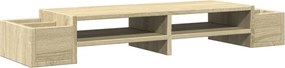vidaXL Βάση Οθόνης με Αποθ. Sonoma Δρυς 100x27x15 εκ. Επεξεργ. Ξύλο