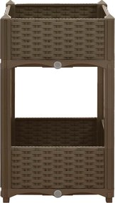 vidaXL Ζαρντινιέρα 40 x 40 x 71 εκ. από Πολυπροπυλένιο