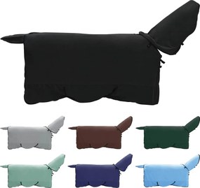 vidaXL Σαμάρι Ίππου Μαύρο Πολυεστέρας