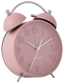 Ρολόι Επιτραπέζιο (14x5.5) - Ξυπνητήρι Karlsson Iconic Faded Pink