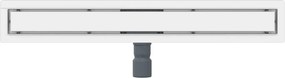 vidaXL 2 σε 1 εκροή ντους Ασημί 80 cm Ανοξείδωτο Ατσάλι 304