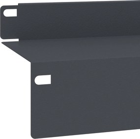 vidaXL Περίγραμμα γκαζόν 10 τμχ. 100 x 10 x 8 εκ Ατσάλι Ανθρακί