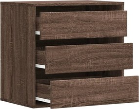 vidaXL Συρταριέρα Καφέ Δρυς 60x41x58 εκ. από Επεξεργ. Ξύλο