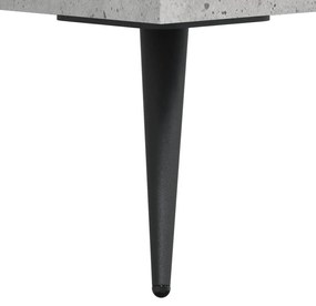 vidaXL Βιβλιοθήκη Γκρι Σκυροδέματος 69,5 x 32,5 x 90 εκ. Επεξεργ. Ξύλο