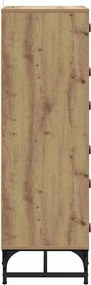 vidaXL Πλαϊνό γραφείο Artisan Oak 35 x 37 x 117 εκ.