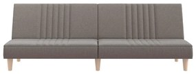 vidaXL Καναπές Κρεβάτι Taupe Υφασμάτινος