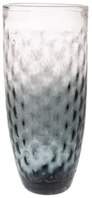 Βάζο Γυάλινο 85023 25.5x60cm Clear-Black Γυαλί