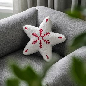 Μαξιλάρι Διακοσμητικό Χριστουγεννιάτικο (Με Γέμιση) 345 Red-White Gofis Home 36x36