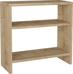 Τραπεζάκι βοηθητικό Silvanus Megapap χρώμα sapphire oak 51x17,5x49εκ.