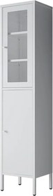Ντουλάπι μεταλλικό Nextdeco με 2 πόρτες λευκό Υ180x35x30εκ.