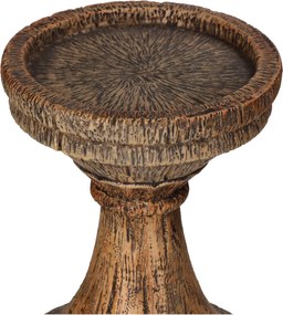 Κηροπήγιο ArteLibre Καφέ Polyresin 10x10x36.8cm