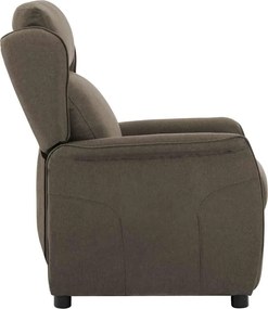 vidaXL Ανακλινόμενη πολυθρόνα Taupe 66.5 x 94 x 101.5 εκ Πολυεστέρας