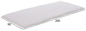 Ανώστρωμα Cloud λευκό 90x200 εκ. 90x200x5 εκ.