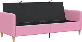vidaXL Καναπές με Αποθήκευση Ροζ 192 x 78 x 87 εκ. Πολυεστέρας