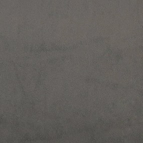 Πλαίσιο Κρεβατιού με Κεφαλάρι Σκ. Γκρι 200x200 εκ. Βελούδινο - Γκρι