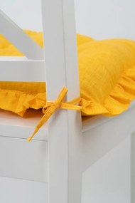 Stewehome Μαξιλάρι καρέκλας με βολάν και κορδόνια 42x42 cm