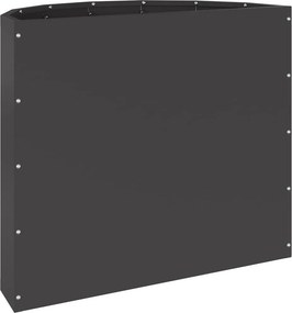 vidaXL Γλάστρα Μαύρο 60 x 30 x 50 εκ. Ατσάλι