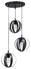 Φωτιστικό Οροφής Κρεμαστό Lama/3L Pendel 34-0085 Silver Metal, Plastic