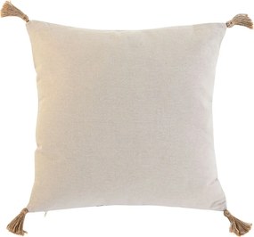 Μαξιλάρι Home ESPRIT Μπεζ Φυσικό Τροπικό Boho 45 x 5 x 45 cm