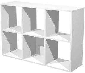 Ράφια Artexport Home Office 6 διαμερίσματα Λευκό μελαμίνη 104,1 x 29,2 x 69,8 cm
