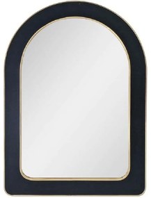 Καθρέπτης Τοίχου Βελούδινος ECO606 50x1,8x70cm Black-Gold Espiel Γυαλί,Βελούδο