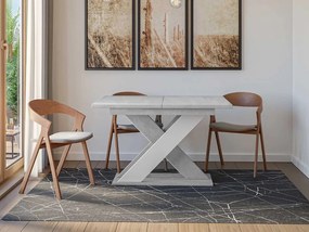 Τραπέζι Xao επεκτεινόμενο-Gkri-Leuko - 120.00Χ90.00Χ75.00cm