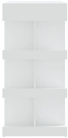 vidaXL Τραπέζι Μπαρ με Ράφια Λευκό 100x50x101,5 εκ. από Επεξ. Ξύλο