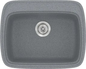 Sanitec Classic 313 (58×50) - Γρανιτένιος νεροχύτης - Metallic SILVER