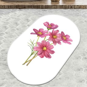 Πατάκι Μπάνιου Sitivo Djt 359CHL4949 White-Pink L'essentiel Maison 70X120 Πολυέστερ