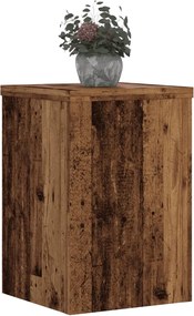 vidaXL Βάσεις Φυτών 2 τεμ. Όψη Παλαιού Ξύλου 25x25x35 εκ. Επεξ. Ξύλο