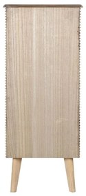 Συρταριέρα DKD Home Decor Χρυσό Ανοιχτό καφέ Ξύλο Ξυλο παουλόβνια Ξύλο MDF Scandi 45 x 40 x 100 cm 42 x 40 x 100 cm