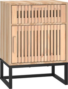 vidaXL Κομοδίνα 2 τεμ. 40x30x55,5 εκ Επεξεργασμένο Ξύλο &amp; Σίδερο