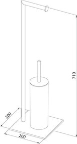 Tube 2nd version black σταντ χαρτιού υγείας + πιγκάλ Sealskin