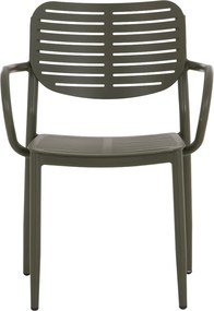 ΠΟΛΥΘΡΟΝΑ ΤΡΑΠΕΖΑΡΙΑΣ HILLIARD HM6644.07 ΑΛΟΥΜΙΝΙΟ ΣΕ OLIVE GREEN 58x52x78Υεκ