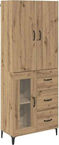 vidaXL Highboard Artisan Oak 69,5 x 34 x 180 εκ. Επεξεργασμένο ξύλο