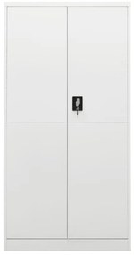 vidaXL Φοριαμός Λευκός 90 x 40 x 180 εκ. Ατσάλινος