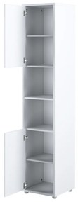 Σετ επίπλων Concept Pro Lenart AH145, Άσπρο, Πλαστικοποιημένη μοριοσανίδα, Τάβλες για Κρεβάτι, 140x200, Ενιαίος, Με κρεβάτι, Με πρόσθετο εξοπλισμό