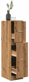 Συρταριέρα Γενικής Χρήσης Αρτισιανή Δρυς 30x41x118εκ Επεξ. Ξύλο