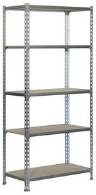 Ράφια Simon Rack Maderclick 5/400 750 kg Μέταλλο Ξύλο 5 Ράφια τσιπ - ματ (180 x 90 x 40 cm)