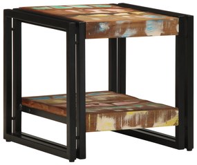 vidaXL Τραπεζάκι καφέ Πολύχρωμο 40x50x38 εκ. Μασίφ Ανακυκλωμένο Ξύλο