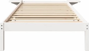 vidaXL Σκελετός Κρεβατιού Λευκό 80 x 200 cm Στερεά ξυλεία πεύκου