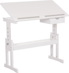 ΓΡΑΦΕΙΟ/ΣΧΕΔΙΑΣΤΗΡΙΟ ASCENT HM18289 MDF ΣΕ ΛΕΥΚΟ 109x55x87,5Υεκ