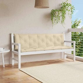 vidaXL Μαξιλάρι Πάγκου Κήπου Γκρι 180x(50+50)x7 εκ. Ύφασμα Oxford