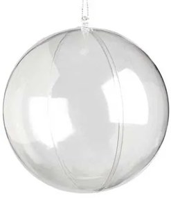 Χριστουγεννιάτικη Μπάλα Διάφανη Ανοιγόμενη 10cm 55100