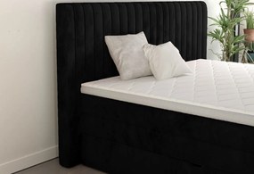 Επενδυμένο κρεβάτι Melantha με στρώμα και ανώστρωμα-140 x 200-Mauro