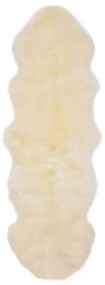 Χαλί Λευκό 60 x 180 εκ. από Γούνα Προβάτου
