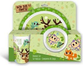 Σετ φαγητού 3 τμχ Into the Forest 29x8xH24cm