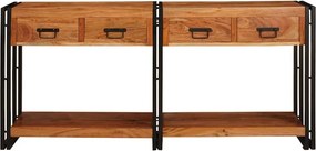 vidaXL Τραπέζια Κονσόλες 2 τμχ. Καφέ 161 x 33 x 75 εκ