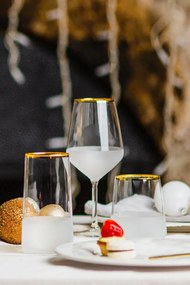 Σετ 4 τεμαχίων ποτήρια λικέρ από γυαλί με χρυσή επικάλυψη Χρυσό
